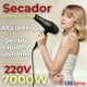 thumbnail image 3 of Secador De Pelo Cabello Premium Profesional 7000W Alta Potencia Negro, 3 of 11