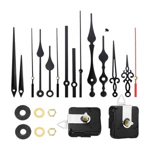 Magideal - Kits De Mecanismo De Movimiento De Reloj De Metal, Fabricación Diy De Relojes De Pared, Repuesto De Piezas De Barrido Silencioso, Conjunto De , Longitud Del Eje De Longitud Del Eje De 185 Mm