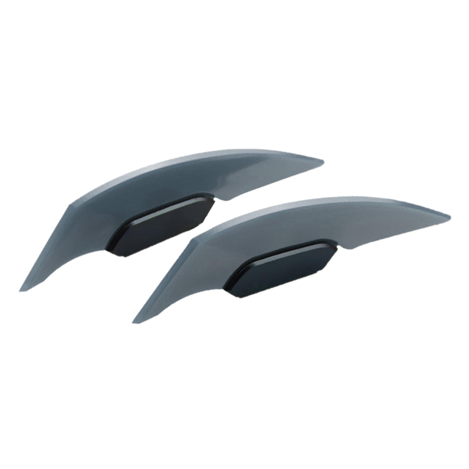 Magideal - Alerón Lateral De Para Motocicleta, 2 Uds., Accesorio De Modificación Universal, De Ala Fijas Para La Mayoría De , Gris