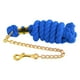 thumbnail image 3 of Cuerda De Guía De Caballo De Algodón Trenzado Con Accesorios De Cadena Azul 3 Metros, 3 of 5