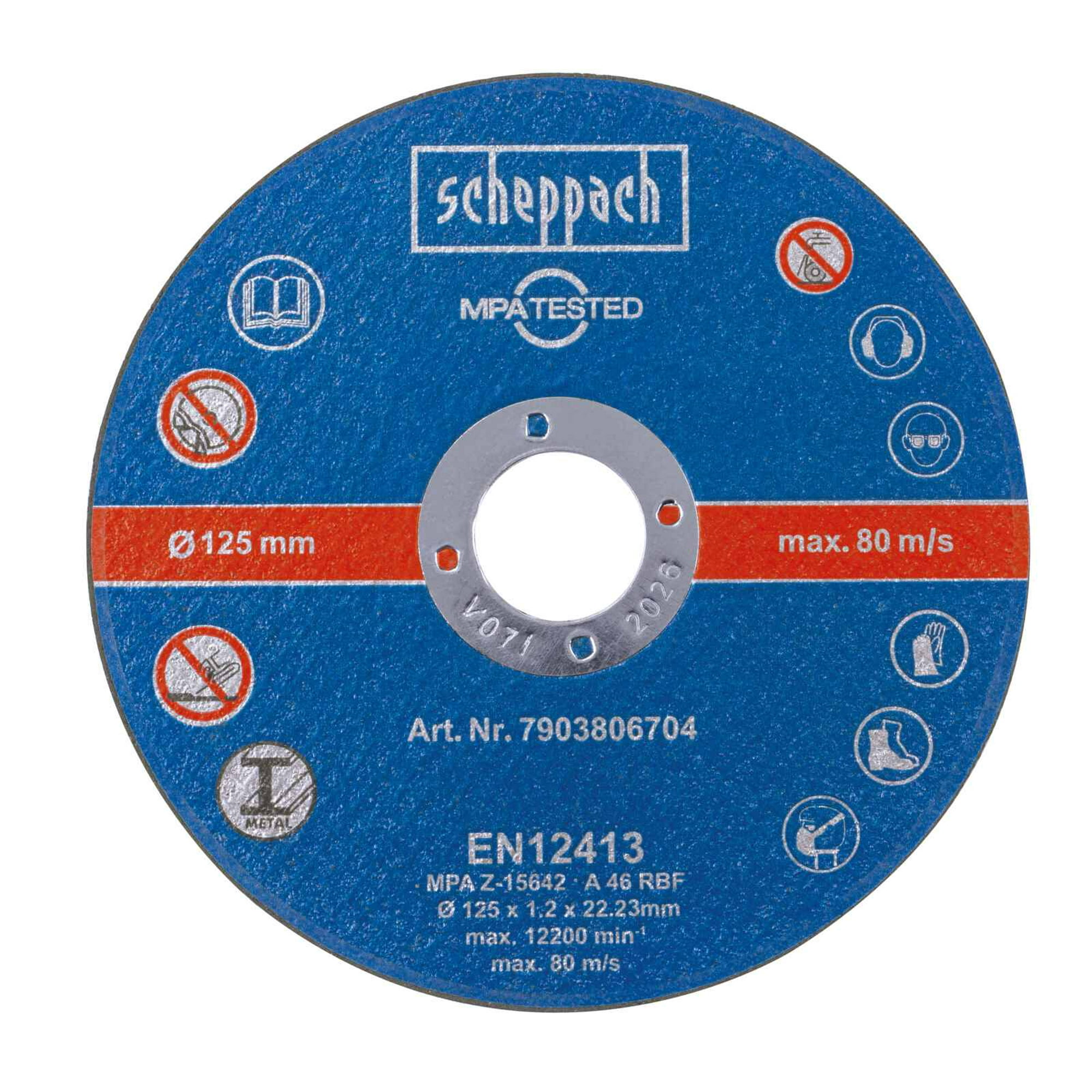 Set De Discos De Corte Premium | 5"| 12 Unidades - Metal | - Scheppach