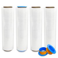 Película Elástica De Plástico Lifetime Supplies, 4 Rollos De 18 Cm X 457 M