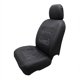 thumbnail image 2 of Funda Asiento Cuerina Negro/Borde Gris Cuadrito, 2 of 2