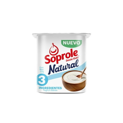 Yoghurt Natural Pote 120 G Soprole