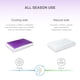 thumbnail image 4 of Funda reversible EGOHOME de espuma viscoelástica, color morado, 4 of 8