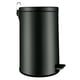 thumbnail image 2 of Basurero 12L Redondo Con Pedal Acero Laminado - Plástico Negro, 2 of 3