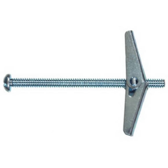 Toggle Bolt Hillman 5027, redondo, acero, 3 x 7,6 cm, paquete de 10
