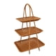 thumbnail image 1 of Cesta Para Servir Alimentos, Estante De Almacenamiento Marrón Para Botellas De Especias, Soporte Para Aperitivos De Frutas, Tres Capas, 1 of 5