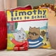 thumbnail image 4 of Timothy va a la Escuela Fundas de almohada de terciopelo con tema, regalos de funda de almohada, decoración para el hogar, cojín de lanzar, regalo de cumpleaños para fans y parejas.66*66cm., 4 of 6