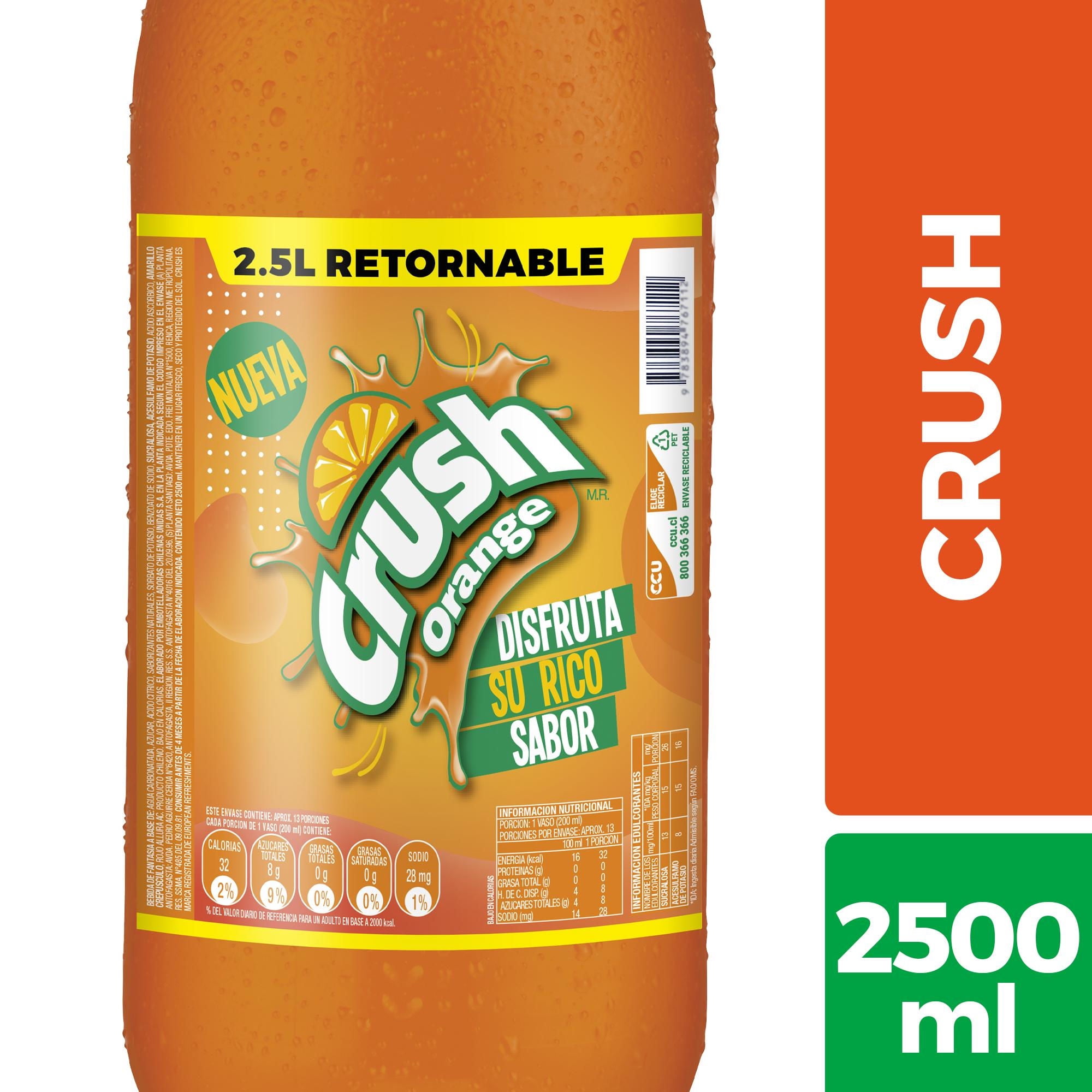 Bebida Naranja Original Botella Retornable 2,5 L Crush