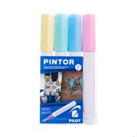 Pilot - Set Marcador Pintor Fino 4Un Amarillo Pastel, Verde Pastel, Azul Pastel