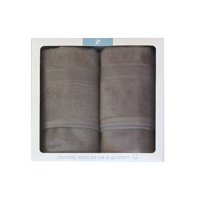Decoexpress - Set 2 Toallas De Baño 550Gr 70X140 Cm Gris