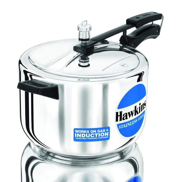 Olla a presión Hawkins de acero inoxidable de 8 litros con tapa interior de inducción