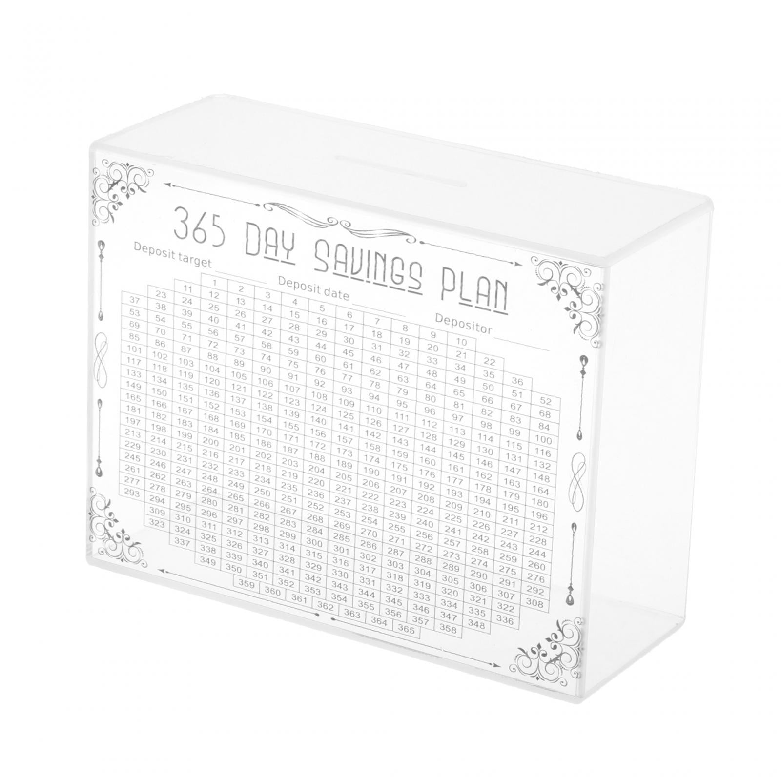 Magideal - Caja De Dinero De 7,8x3x5,9 Pulgadas Con Contador, Adorno De Escritorio Para Ahorro De Niños Con Objetivo De Dinero Y Números Para Regalo De Cumpleaño