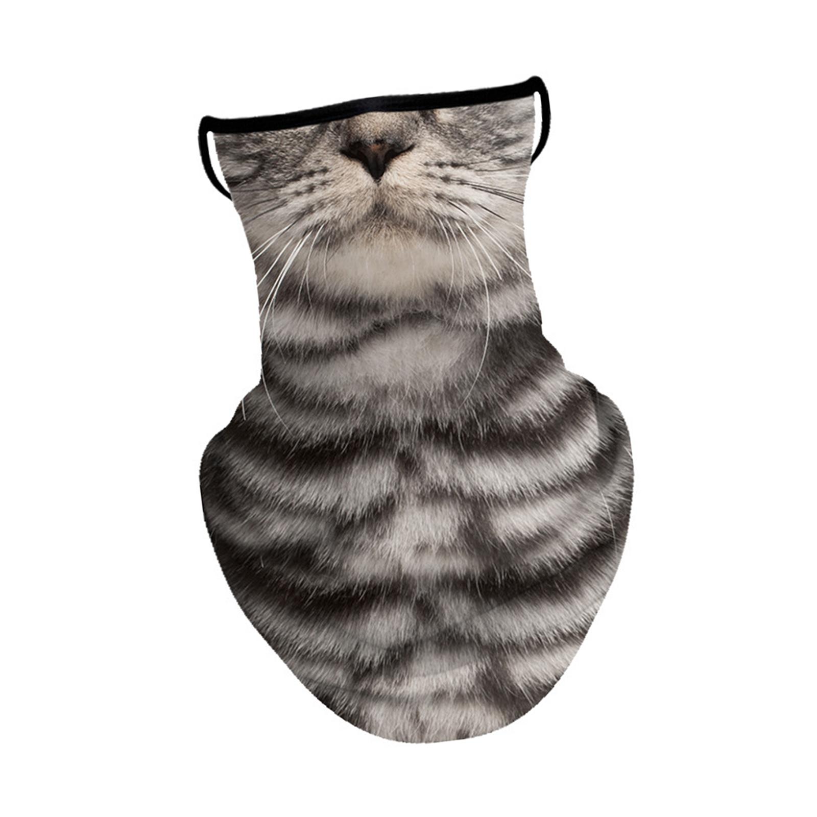 Ioensy - Bandana Bufanda Cara Cubierta Con Oreja Colgante 24Cmx34Cm Transpirable Para Hombres Mujeres Estilo C