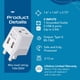 thumbnail image 4 of Adaptador de viaje Ceptics CTU-7-2PK tipo G con doble USB, paquete de 2, 4 of 8