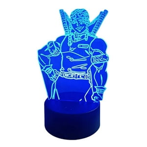 Lelumania - Lampara Ilusion 3D Usui De 7 Colores, Base Touch