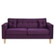 thumbnail image 1 of Sofa New Retro 3c Felpa 05 Morado, 1 of 6