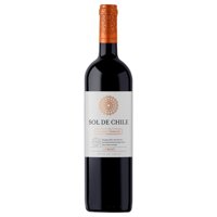 Vino Tinto Merlot Botella 750 Cc Sol De Chile