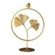 thumbnail image 2 of Estatuilla De Estatua De Hoja De Metal, Escritorio Coleccionable, Escultura De Flor Decorativa Para El Hogar, Pájaro Ginkgo Biloba, 2 of 3