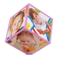 Genérico - Marco Fotos Porta Retrato Cubo 6 Lados Giratorio 360º Xl Pro