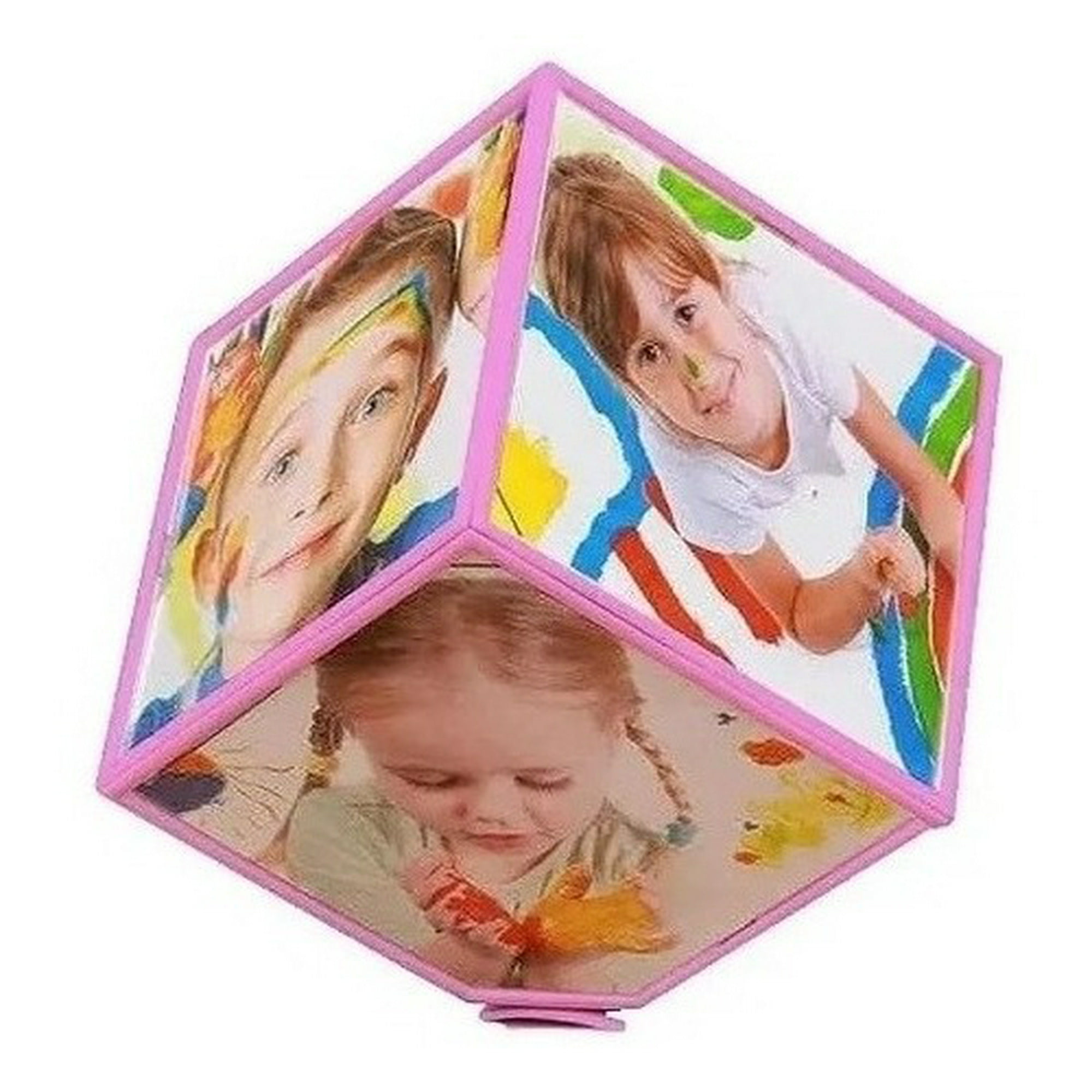 Genérico - Marco Fotos Porta Retrato Cubo 6 Lados Giratorio 360º Xl Pro