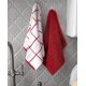 thumbnail image 5 of Paños de Cocina T-Fal Sólidos y a Cuadros Estilo Parquet 6 Unidades Rojo 40 × 66 cm, 5 of 7