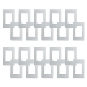 Want - Pack 20 Placas Triple Con Soporte Metálico - Plata