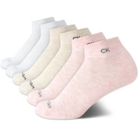 Calcetines Calvin Klein Para Mujer, Paquete De 6 Unidades, Tallas 4-10, Color Avena