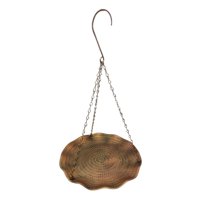 Magideal - Baño Colgante Para Pájaros, Comedero Para Pájaros Con Gancho Y Cadena, Plato Para Comida, Bebedero, Plato De Agua Para Decoración De Árboles Exteriore