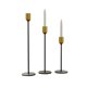 thumbnail image 1 of Set portavelas decorativos negro y dorado, 1 of 2