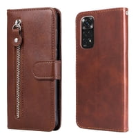Gangxun - Funda Con Cremallera Para Xiaomi Redmi Note 11/11S 4G, Carcasa Cartera De Cuero Pu Con Soporte Y Tarjetero