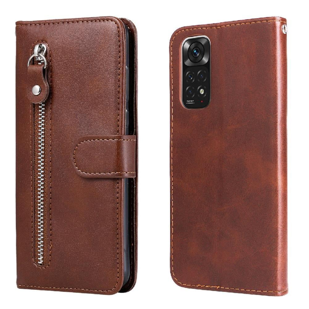 Gangxun - Funda Con Cremallera Para Xiaomi Redmi Note 11/11s 4g, Carcasa Cartera De Cuero Pu Con Soporte Y Tarjetero
