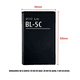 thumbnail image 3 of Batería BL-5C 1150mAh 3.7V para Cámara Digital Compatible, 3 of 5