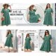 thumbnail image 3 of Vestidos Babydoll de Talla Grande para Escuela y Universidad de Agnes Orinda para Mujer, Escote en V, Manga con Volantes, Vestido de Verano con Vuelo y Bolsillos 4X Verde, 3 of 7