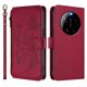 thumbnail image 2 of Funda Cartera Mariposa para [Xiaomi 17 Ultra] con Soporte y Cremallera Rojo, 2 of 6