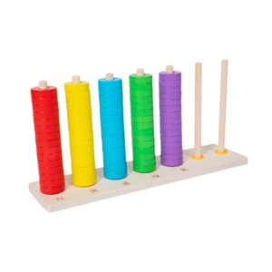 Magideal - Juego De Juguetes De Secuenciación De Cuentas Para Niños, Clasificación De Colores, Bloques De Apilamiento De Aprendizaje Temprano Para Niños Pequeños