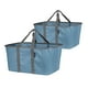 thumbnail image 1 of Bolsa Organizadora CleverMade Cesta de Tela Plegable para Ropa Sucia 2 Unidades Azul Vaquero, 1 of 6