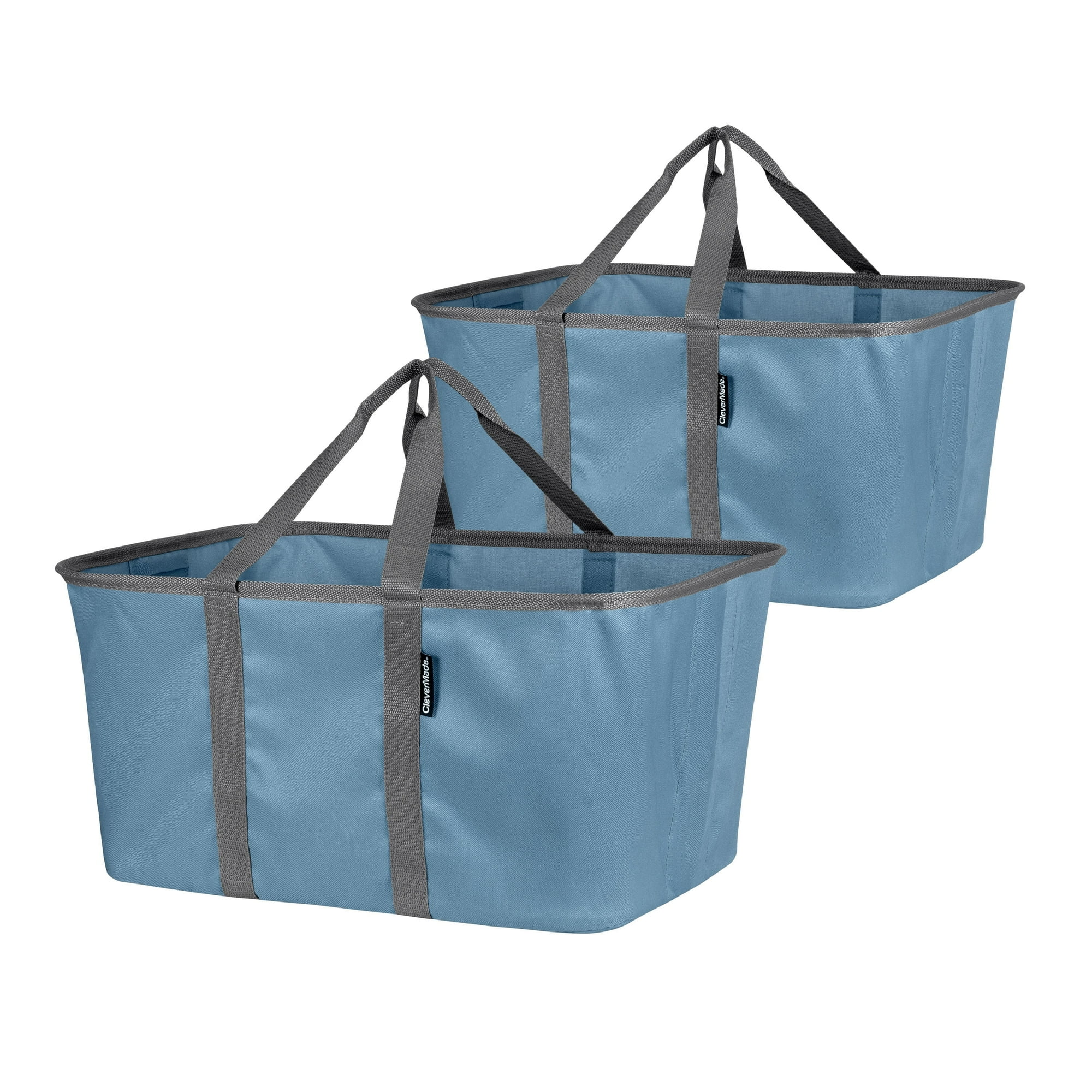 Bolsa Organizadora Clevermade Cesta De Tela Plegable Para Ropa Sucia 2 Unidades Azul Vaquero