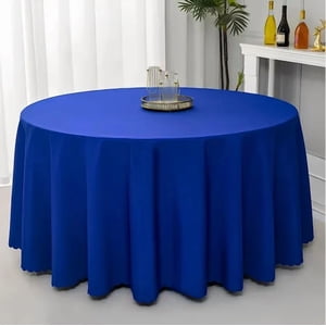 Genérico - Mantel Redondo 3M Blanco Negro Azul Rojo Liso