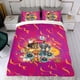 thumbnail image 4 of Sema la Súper Conjunto de sábanas temático, trío de piezas, cómodo y amigable con la piel, diseño único, regalo de decoración para el hogar para familiares, amigos y fans,140cm *210cm, 4 of 6
