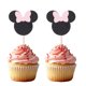 thumbnail image 1 of Adorno para pastel Giuffi Pack de 24 Minnie Mouse Rosa/Negro, 1 of 2