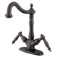 thumbnail image 1 of Grifo para lavabo de sobreponer Kingston Brass KS1495TL, bronce aceitado, 1 of 2