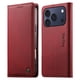 thumbnail image 1 of Funda Billetera de Cuero para [iPhone 17 Pro], Bloqueo RFID, Tarjetas y Soporte Rojo, 1 of 5