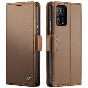 Caseme Tipo Cartera Xiaomi 10T/10T Pro Con Cierre Magnético, Rfid, Tarjetero, Soporte, Carga Inalámbrica