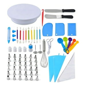 Oem - Kit Pasteleria Repostería 66Pcs Set Con Base Para Tortas
