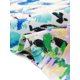 thumbnail image 5 of Agnes Orinda Blusas Peplum Babydoll con Volantes de Manga 3/4 y Cuello en V Floral para Mujer Talla Grande 3X Rosa Azul, 5 of 8