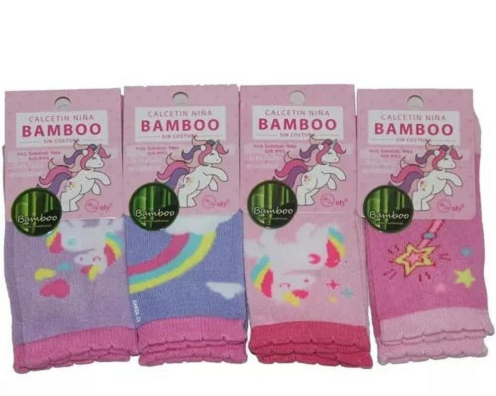 Only Zaza - Calcetines Para Niña Con Fibra De Bamboo - Sin Costura - Docena