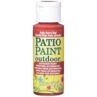 Paint Decoart - Pintura Para Patio (60 Ml), Color Rojo Acebo