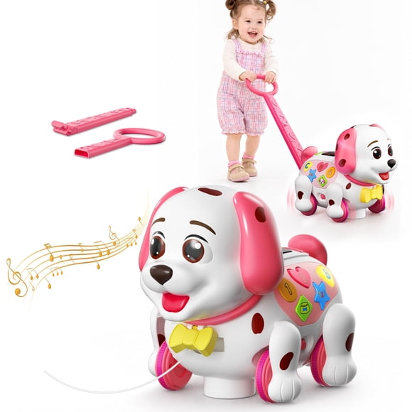 Juguete Musical de Perrito Empujable Grasili – Regalo para Niños de 1 a 2 Años